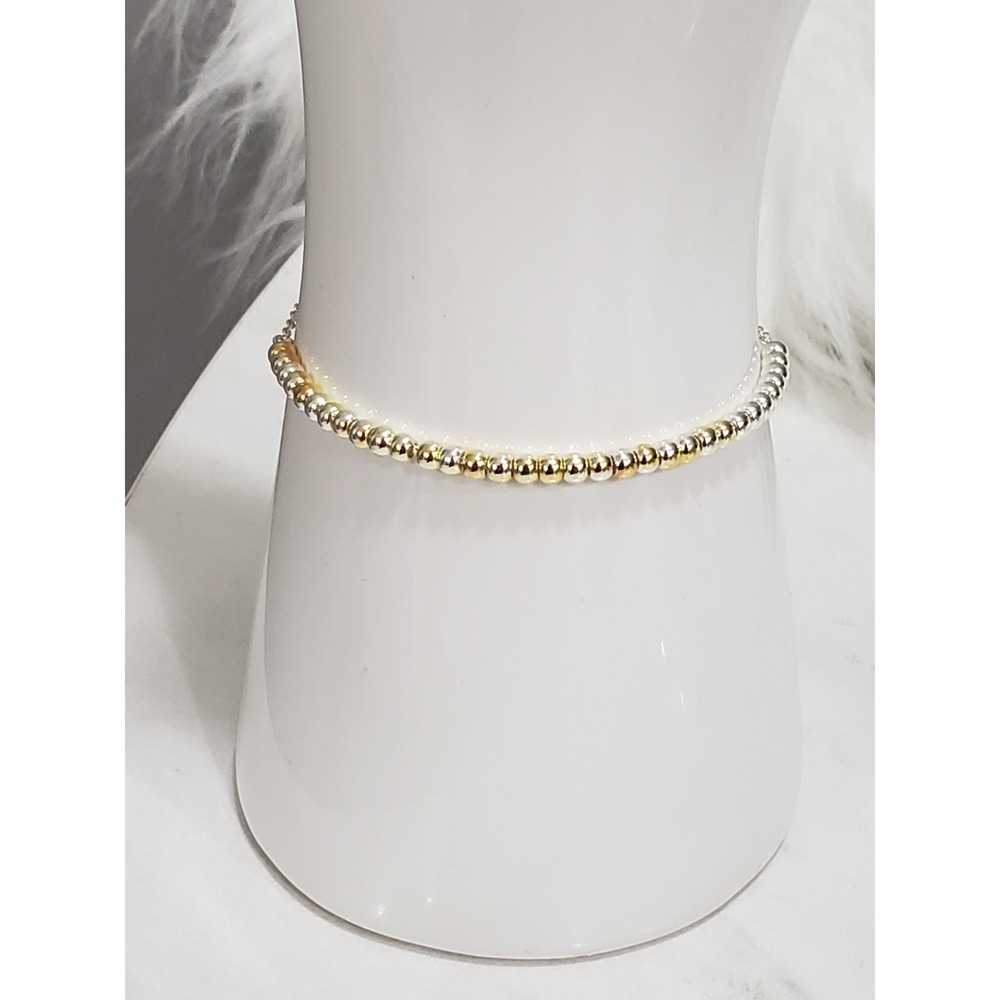 NEW GORJANA Newport Adjustable Silver Tone Bracelet dainty